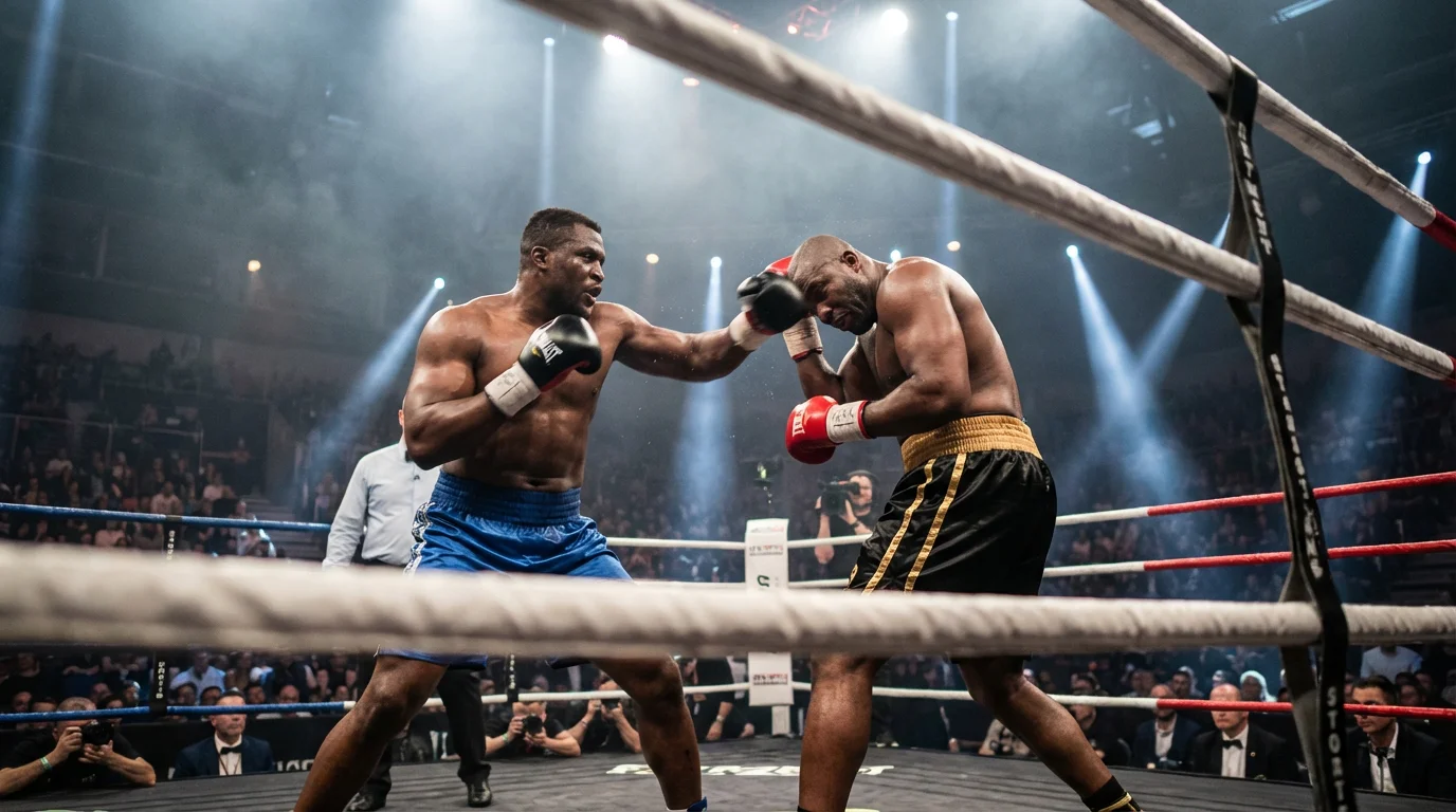 Boxkampf in vollem Gange unter Scheinwerfern – Live Quoten beim Boxen